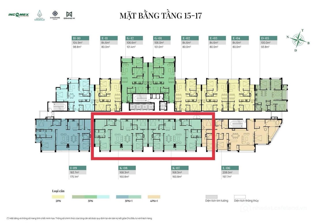 Bán căn hộ chung cư: Căn hộ 2PN siêu đẹp Northern Emerald trung tâm của Long Biê