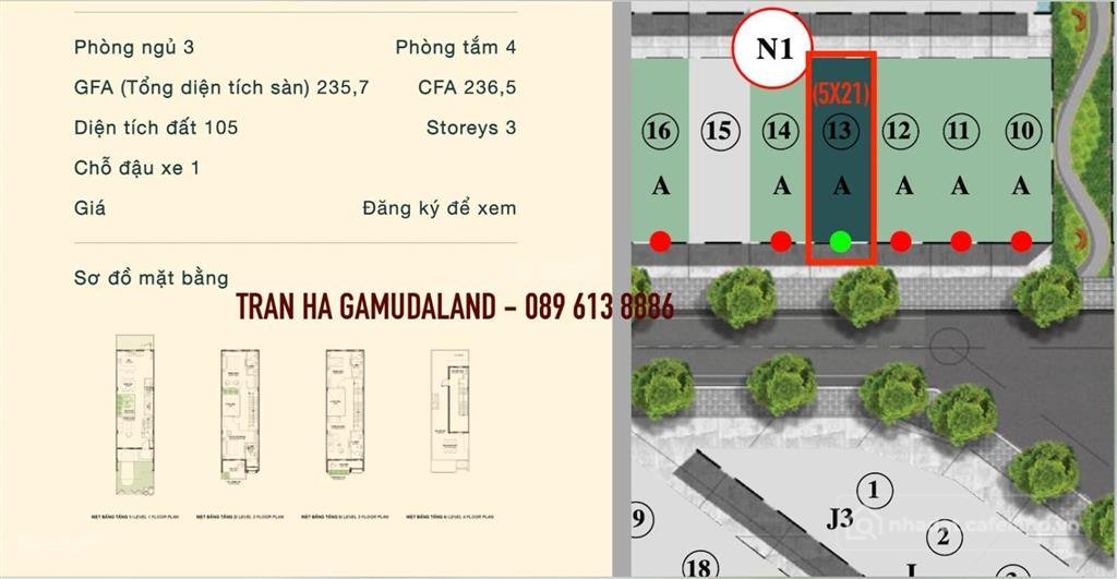 Bán nhà riêng: Bán nhà phố dãy n1 meadow bình chánh dt 235m2. giá 10.4tỷ full va