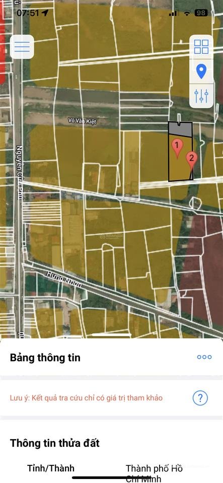 Bán đất thổ cư: Bán đất 3299.5m2 mt đường võ văn kiệt giai đoạn 1 nối vào cao tố