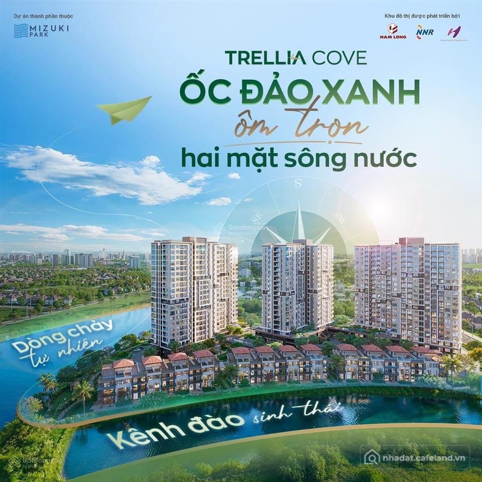 Bán căn hộ chung cư: Nam long mở bán block mới khu căn hộ mizuki park, 2pn giá t