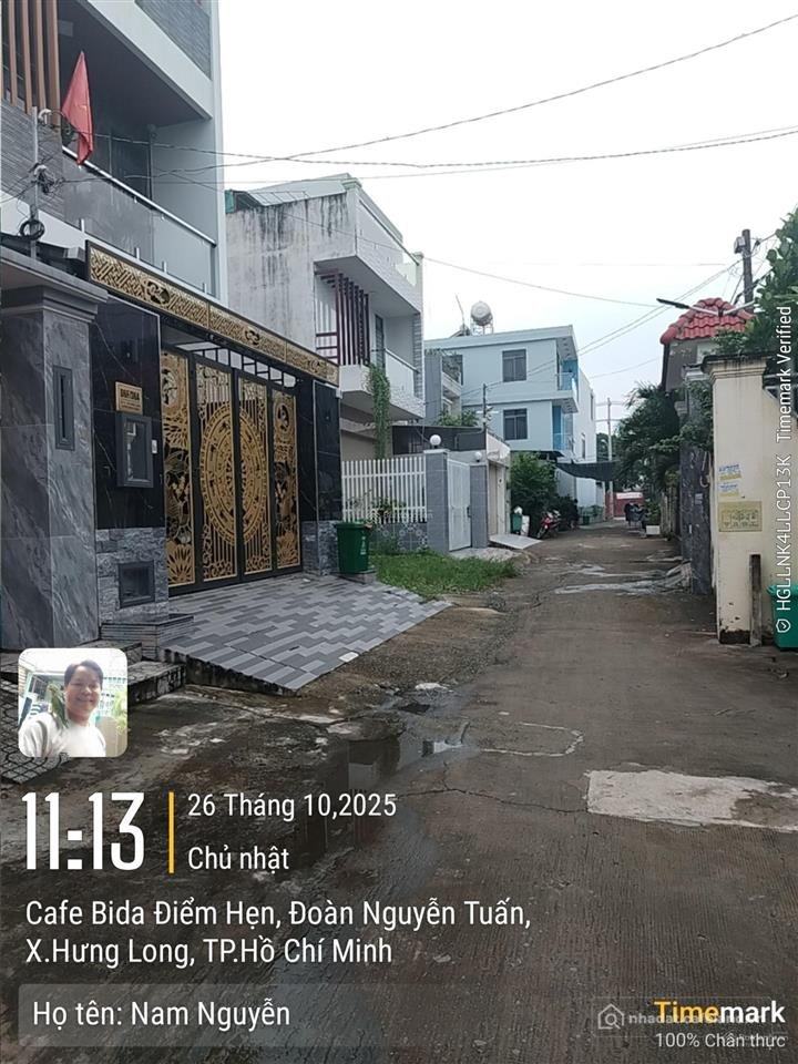 Bán đất thổ cư: Bán đất 165m2 đường an phú tây + hưng long, bình chánh, giá 3,2 