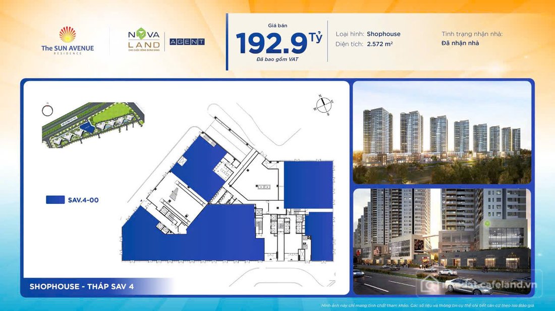 Bán nhà riêng: BDS HVL Shophouse The Sun Avenue – Cơ hội đầu tư sinh lời vượt tr