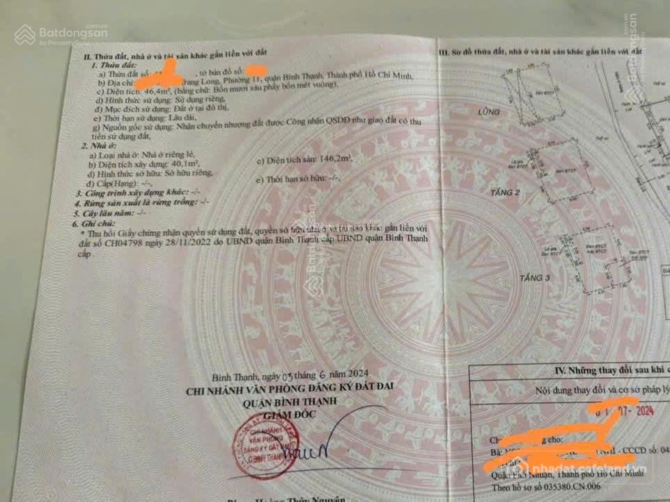 Bán nhà riêng: Cần bán gấp nhà mới hẻm 5m nơ trang long, khu nhà lầu. dt 4x13m. 
