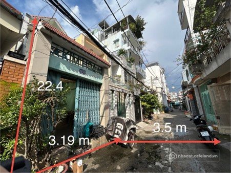 Bán nhà riêng: Bán nhà riêng 3pn, 2wc, 64,8m2 tại nguyễn thái học, p1, bình thạn