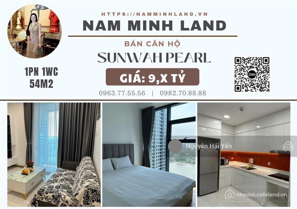 Bán căn hộ chung cư: Hải yến nam minh land bán căn hộ sunwah pearl 1 phòng ngủ w