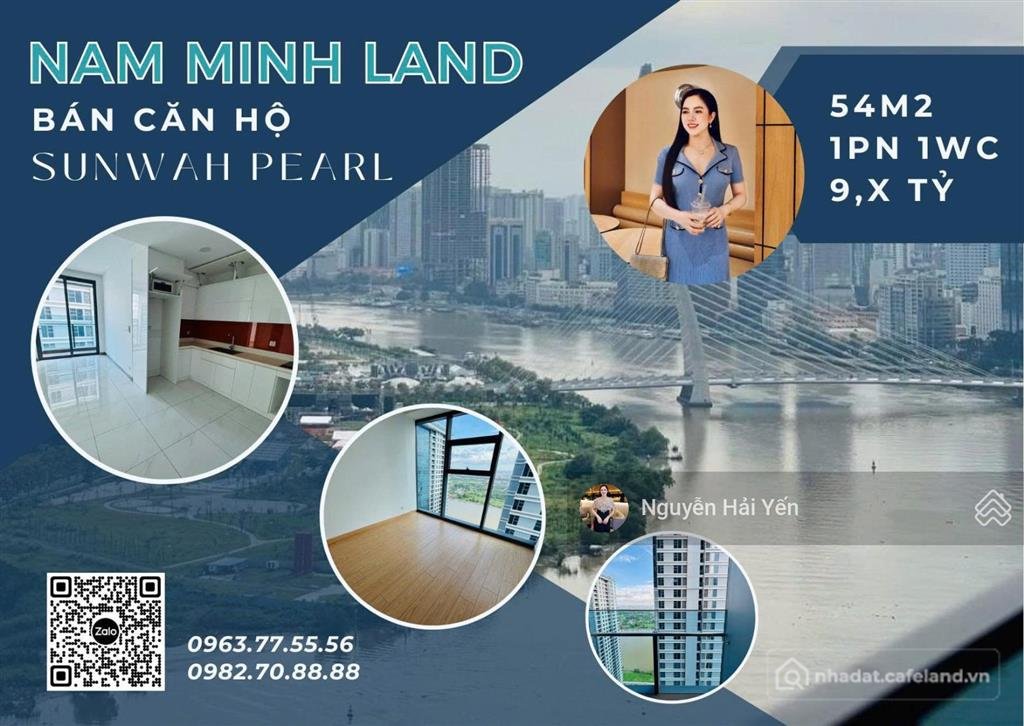 Bán căn hộ chung cư: Hải yến nam minh land bán căn hộ sunwah pearl 1 phòng ngủ t
