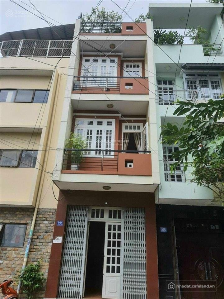 Bán nhà riêng: Cần bán nhà hẻm xe hơi khu nhà lầu đường bạch đằng. dt 4x16m. trệ