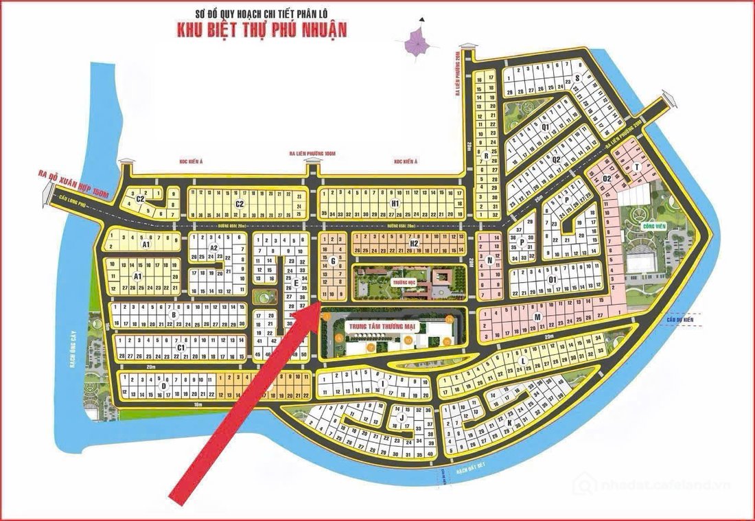 Bán đất thổ cư: BDS HVL [NC] Chủ cần bán Lô G11 góc 2 mt dự án Phú nhuận PHước L