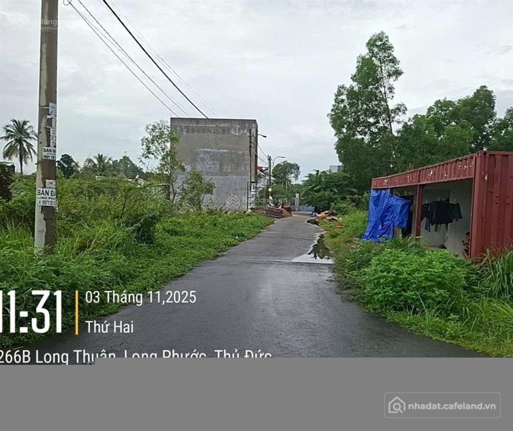 Bán đất thổ cư: Bán lô đất tại kdc phúc thịnh, phường long phước q9, gần vinhome