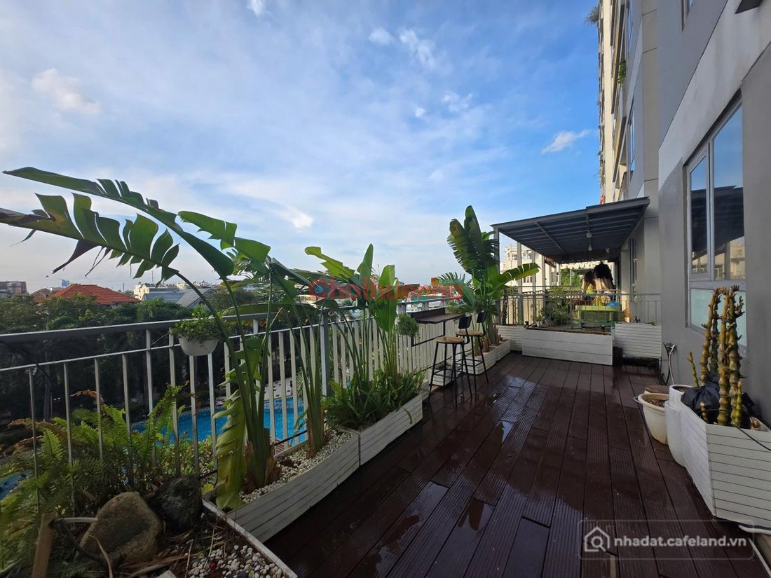 Cho thuê căn hộ chung cư: Chính chủ cho thuê căn hộ sân vườn Opal Garden 2PN, Fu