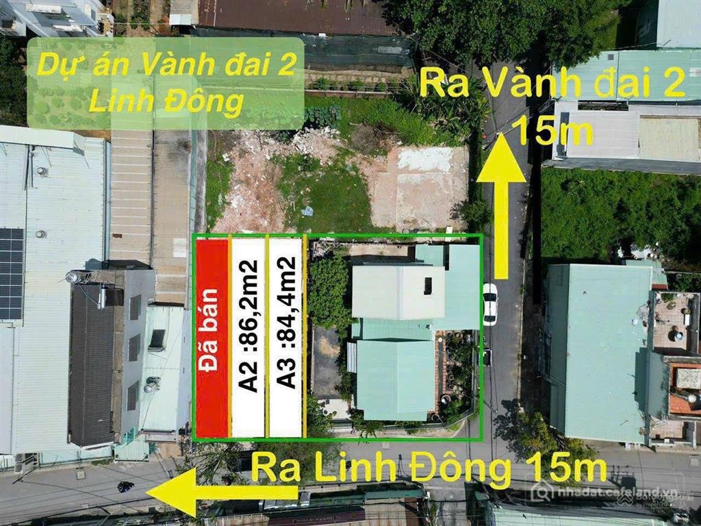 Bán đất thổ cư: Hàng hiếm bán đất mt 13m đường số linh đông tại gần tecco tower 