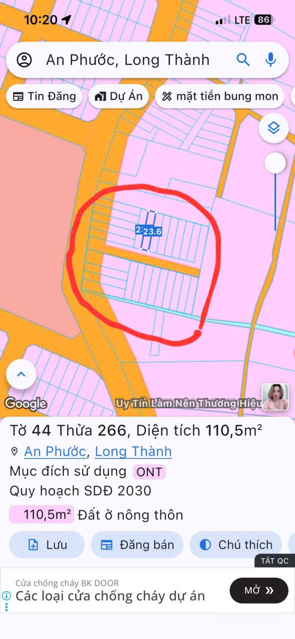 Bán đất thổ cư: DỰ ÁN 27 NỀN FULL THỔ CƯ NGAY AN PHƯỚC KHU CÔNG NGHIỆP LONG THÀN