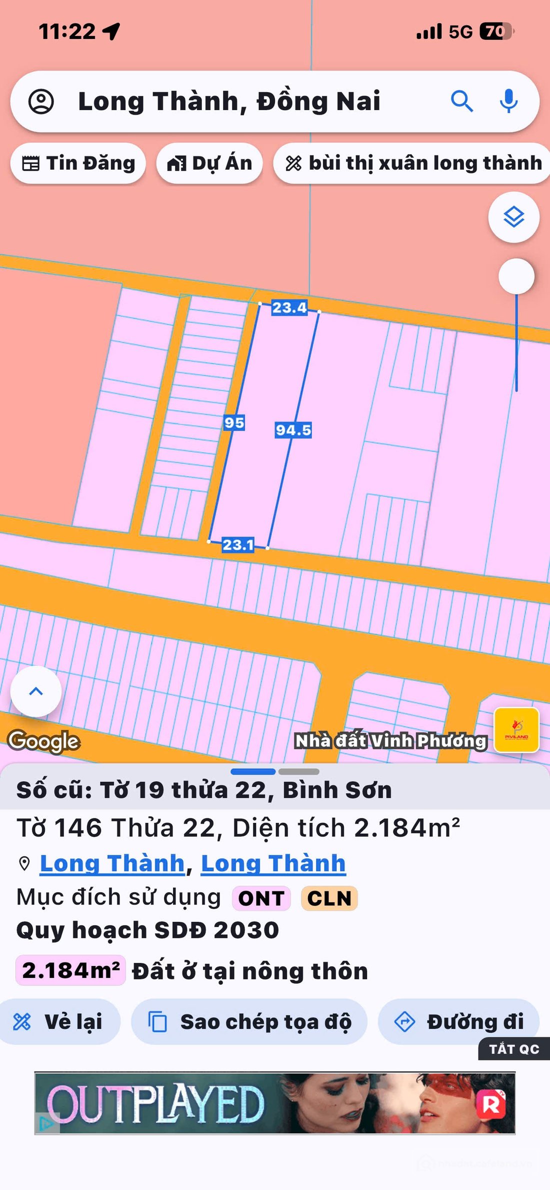 Bán đất thổ cư: 3 MẶT TIỀN SAU LƯNG STC - TĐC SÂN BAY LONG THÀNH