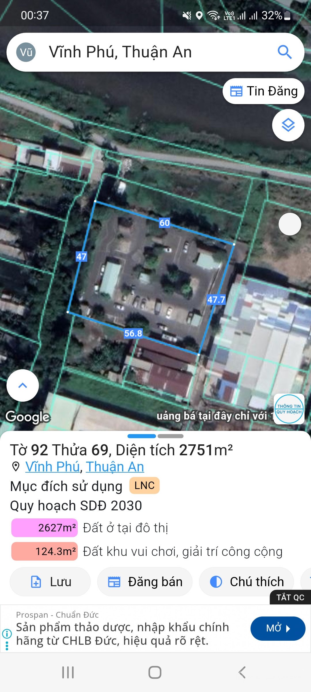 Bán đất thổ cư: Nhà Đất Vĩnh Phú Thuận An Bình Dương