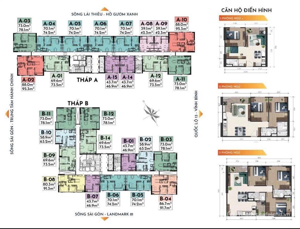Bán căn hộ chung cư: Bán cc 3pn, 95.3m2 tại a&t sky garden, 36,5 triệu/m2, lái t