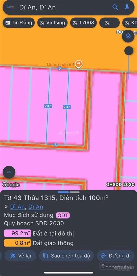 Bán đất thổ cư: Mt d3 mall city ngay vincom 550 dĩ an, tp dĩ an, tỉnh bình dương