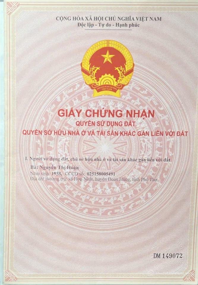 Bán đất thổ cư: Bán lô đất 2 mặt tiền ngay cổng khu công nghiệp cây trường, bàu 