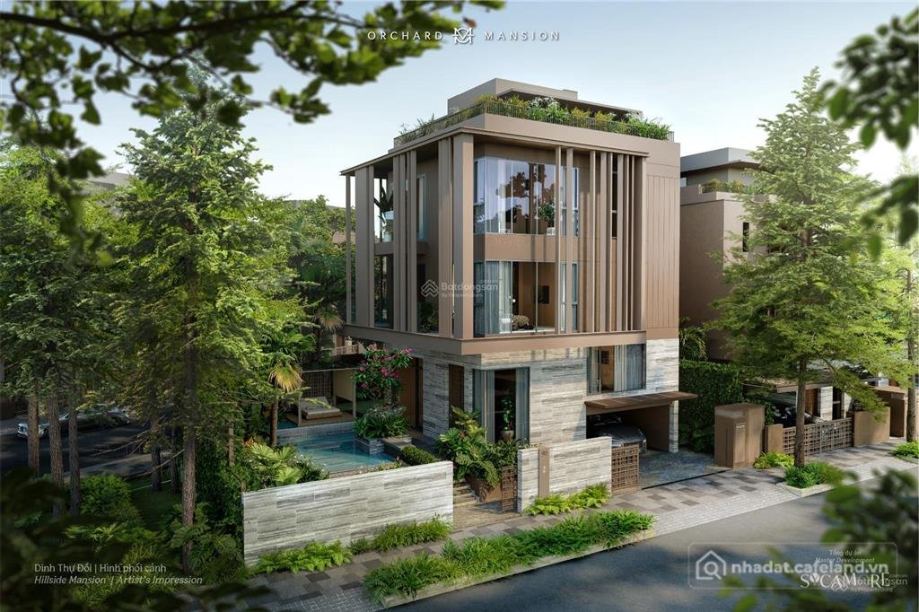 Bán nhà riêng: Bán dinh thự đồi siêu vip khu orchard mansion vị trí đối diện côn