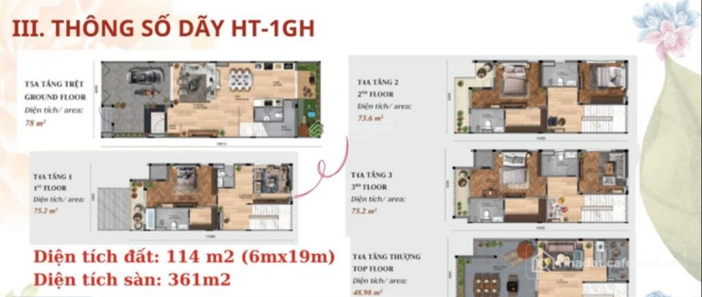 Bán nhà riêng: Nhà phố nhật bản an ninh 24/7 diện tích 360m2 chỉ từ 10tỷ3 tt 2 n
