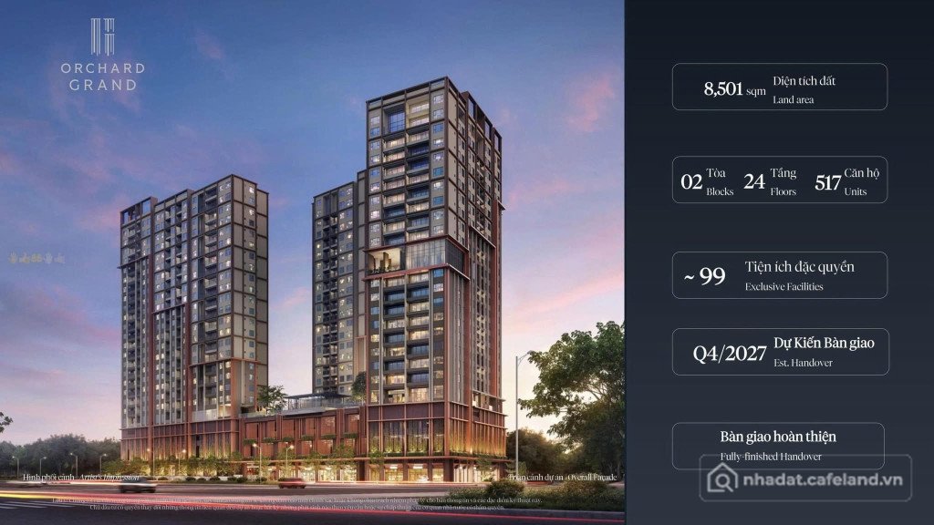 Bán căn hộ chung cư: Orchard Grand sản phẩm căn hộ đầu tay của CapitaLand tại Bì