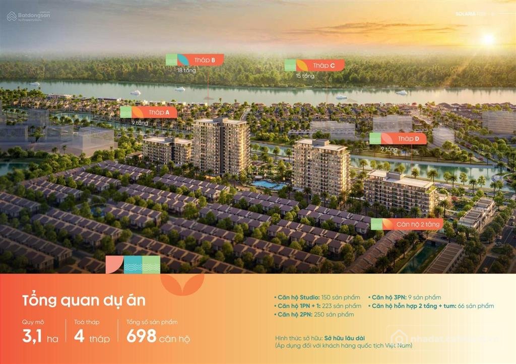 Bán căn hộ chung cư: Mở bán căn hộ solaria rise tại kđt waterpoint 355ha khu căn