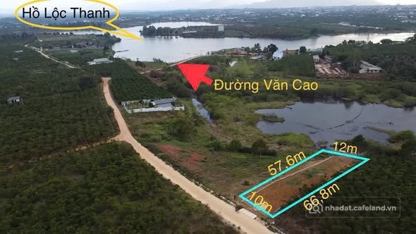 Bán đất thổ cư: Bán đất đuôi GIÁP HỒ - MẶT TIỀN đường Văn Cao - Lộc Phát - P1 Bả