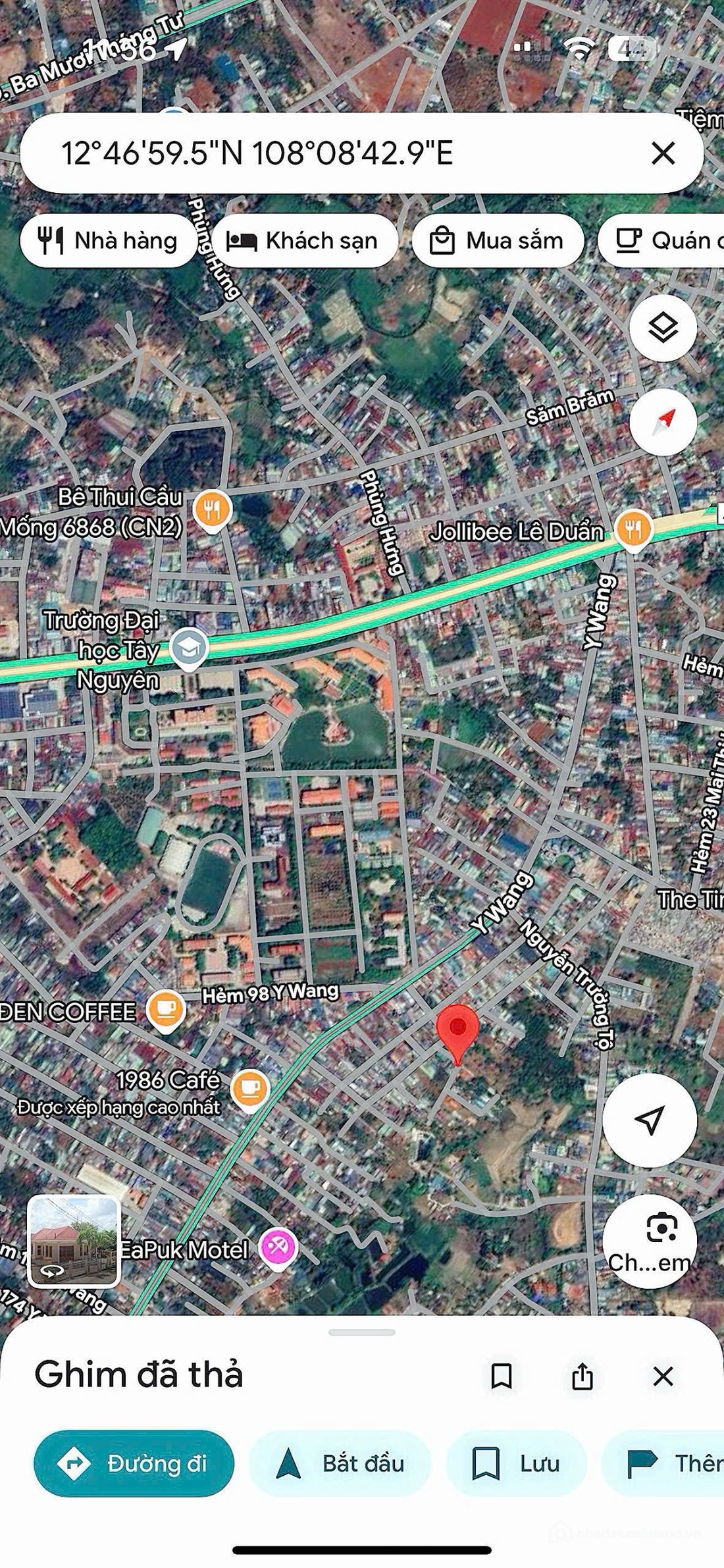 Bán đất thổ cư: Bán đất khu đông dân cư ngay đường Nguyễn Trường Tộ diện tích 5.