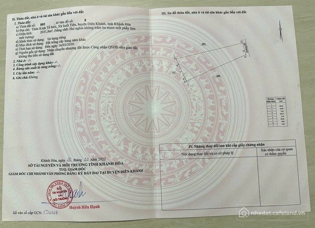 Bán đất thổ cư: Bán lô đất Suối Hiệp( Suối Tiên cũ), xung quanh nhiều nhà vườn