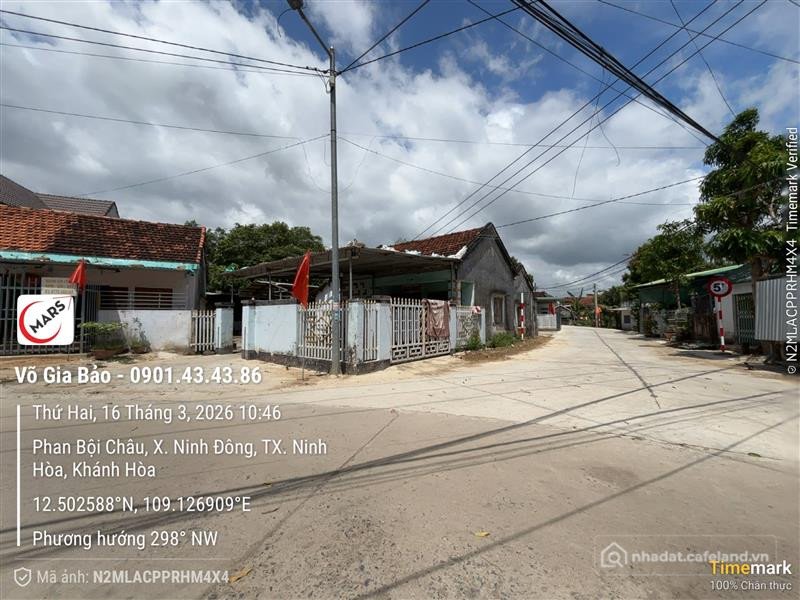 Bán nhà riêng: BÁN NHÀ 2 MẶT TIỀN PHAN BỘI CHÂU NINH ĐÔNG, TX NINH HÒA.
