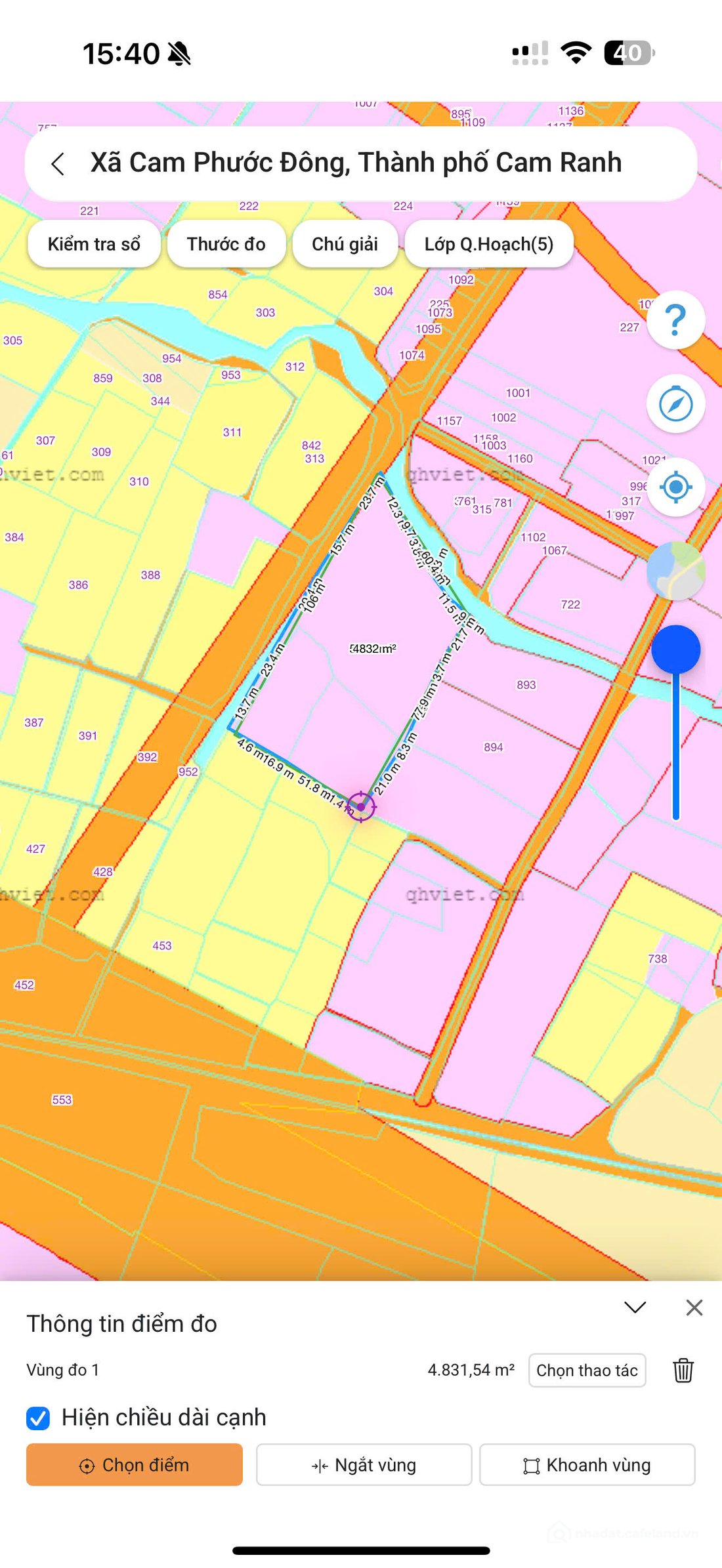 Bán đất thổ cư: THÔN HÒA AN- PHƯỜNG BA NGÒI -- 4983 M2 -- 46 X 106 -- THỔ CƯ 200