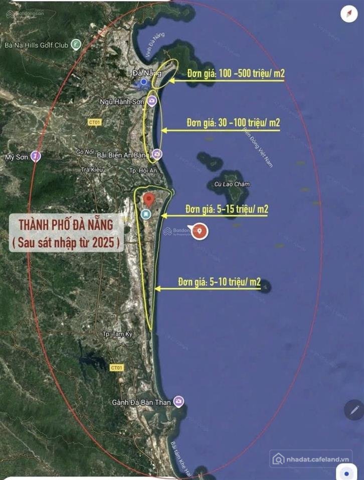 Bán đất thổ cư: Lô đất 2 mặt tiền, cách biến chỉ 200m cách đường thanh niên chỉ 