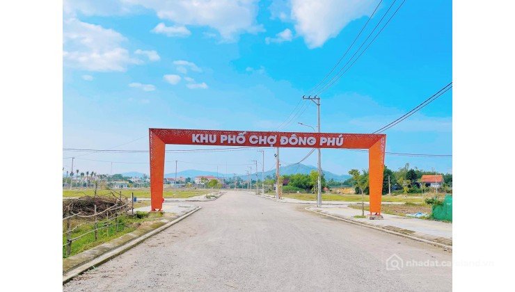 Bán đất thổ cư: Phố chợ Đông Phú - dự án Nhà mặt chợ đầu mối lớn nhất miền Trung