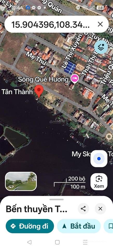 Bán đất thổ cư: Bán đất view sông, gần biển an bàng, làng chài hội an. đường trư