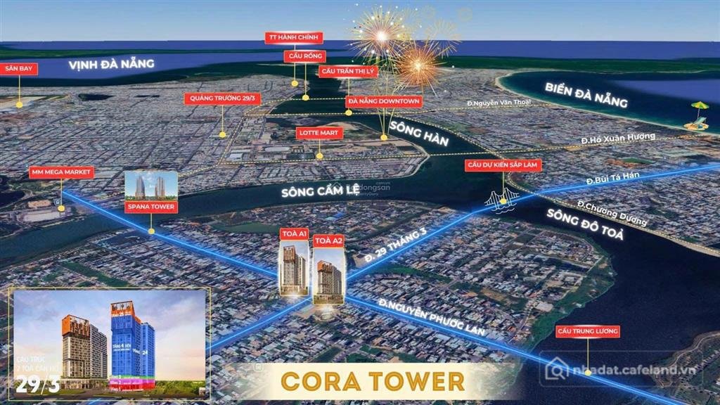 Bán căn hộ chung cư: Căn hộ trung tâm đà nẵng sun cora tower chỉ 2,9 tỷ trả trướ