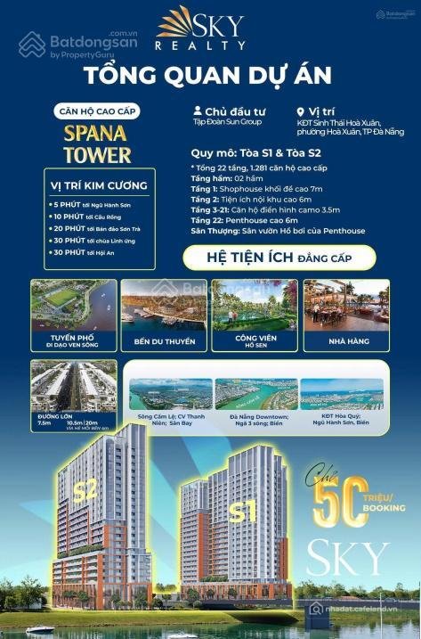 Bán căn hộ chung cư: Siêu hot! bán căn hộ spana tower 2pn 70m2 58 triệu/m2 mt ng