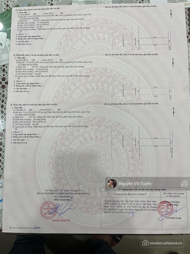 Bán đất thổ cư: Bán 3 lô liền kề đường phạm hùng tuyến đường kinh doanh. gọi tuy