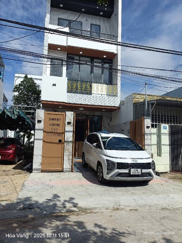 Bán nhà riêng: NHÀ 3 TẦNG MẶT TIỀN ĐẸP, ĐƯỜNG PHÙ ĐỔNG HOÀ XUÂN CHỈ CHỈNH 7x tí