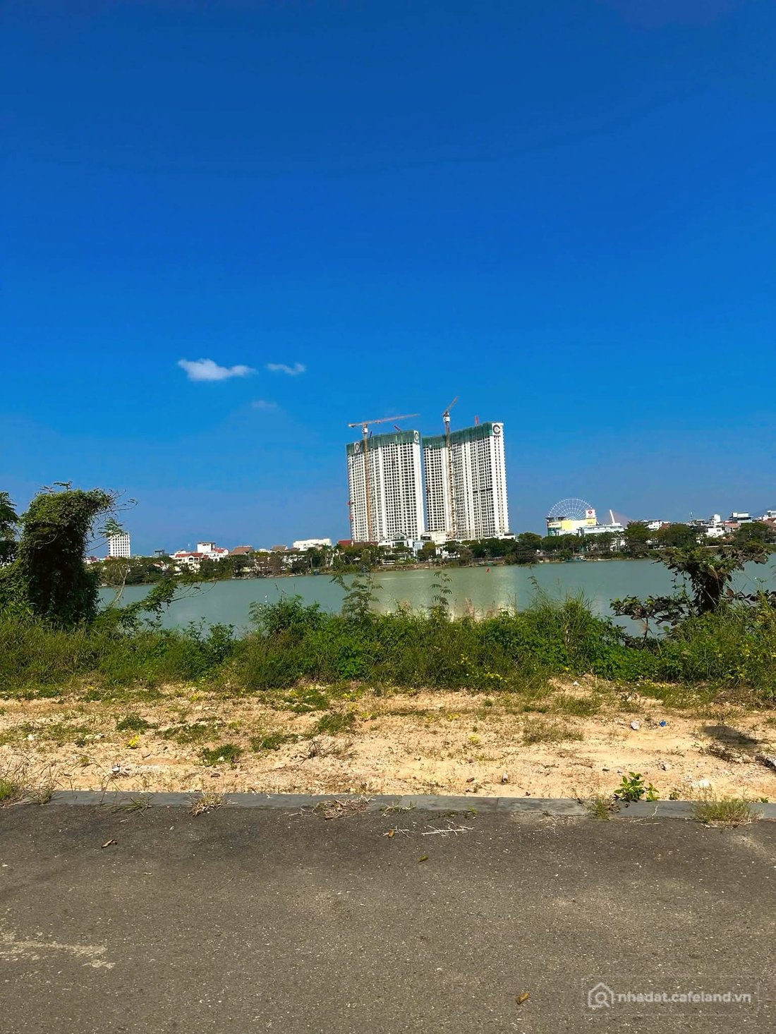 Bán đất thổ cư: Bán đất biệt thự View Sông, Khu Euro Village 2, Hoà Xuân, Đuờng 