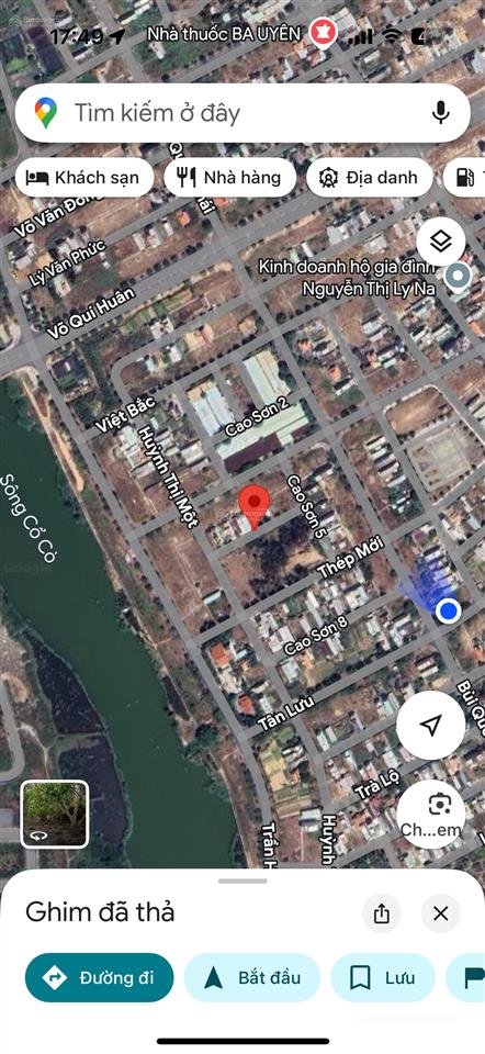 Bán đất thổ cư: Cao sơn 6 sát sông cổ cò, view công viên, đấu lưng đường tân trà