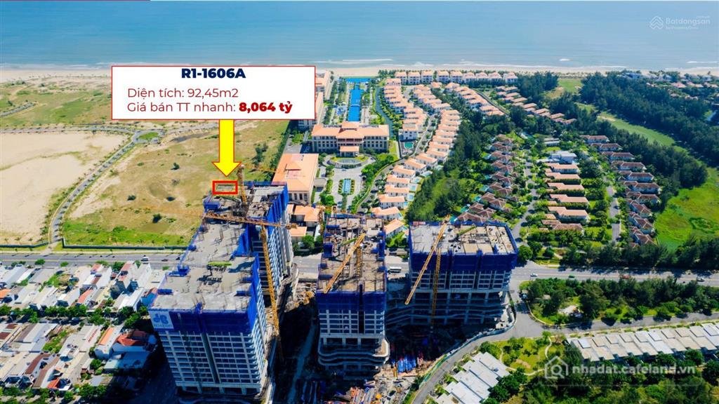 Bán căn hộ chung cư: Căn góc view trực diện biển & view thành phố r11606a