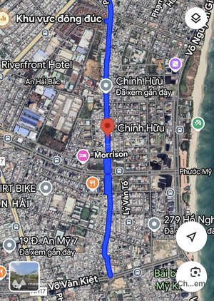 Bán đất thổ cư: Chính chủ cần bán gấp lô đất 370m2 MT Chính Hữu - Sơn Trà. Cơ hộ