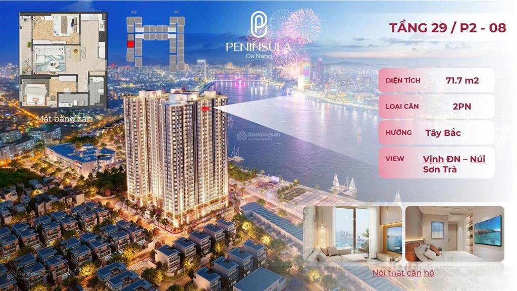 Bán căn hộ chung cư: Bán căn hộ view sông hàn cầu thuận phước, diện tích 72 m2, 
