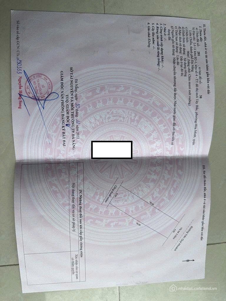 Bán đất thổ cư: LÀM VIỆC TRỰC TIẾP GIÁ TỐT !!!bán lô khu đô thị tây bắc hòa m
