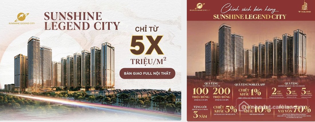 Bán căn hộ chung cư: Chỉ với 100tr có ngay căn hộ 2N tại Sunshine Legend với chí