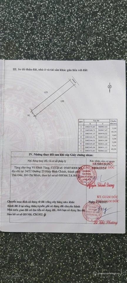 Bán đất thổ cư: Bán đất nhà ở diện tích 240m2 sổ hồng full thổ cư mặt tiền đường
