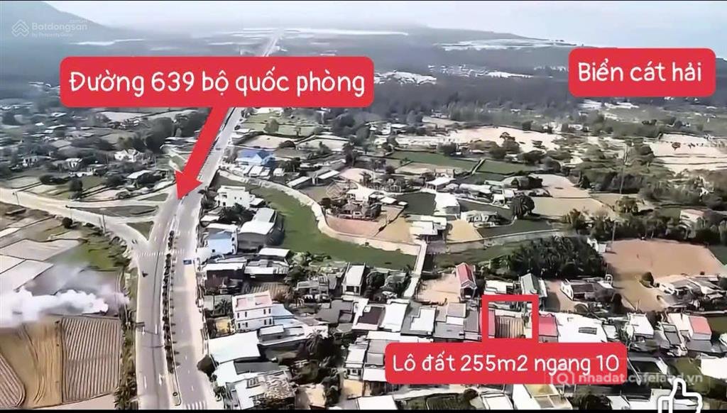 Bán đất thổ cư: 1 lô khu dân cư tân thắng cát tiến diện tích 265m2 ngang 11m các