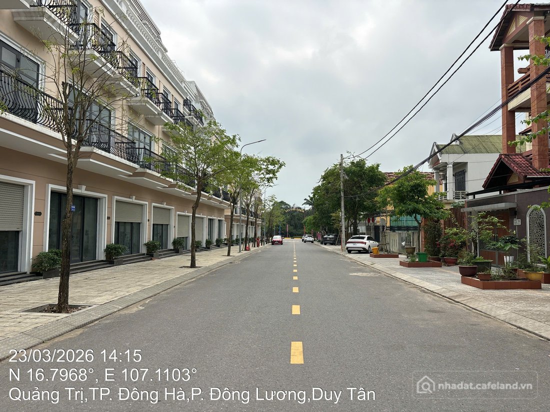 Bán đất thổ cư: Shophouse đường Duy Tân Vincom Nam Đông Hà