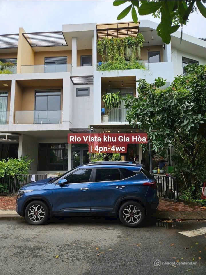 Cho thuê nhà riêng: BDS HVL (16tr) Nhà 3 tầng RIO VISTA khu Gia Hòa, 2 mặt giáp 
