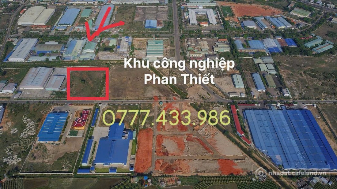 Bán kho, nhà xưởng: Bán đất làm nhà xưởng sản xuất khu công nghiệp Phan Thiết, B