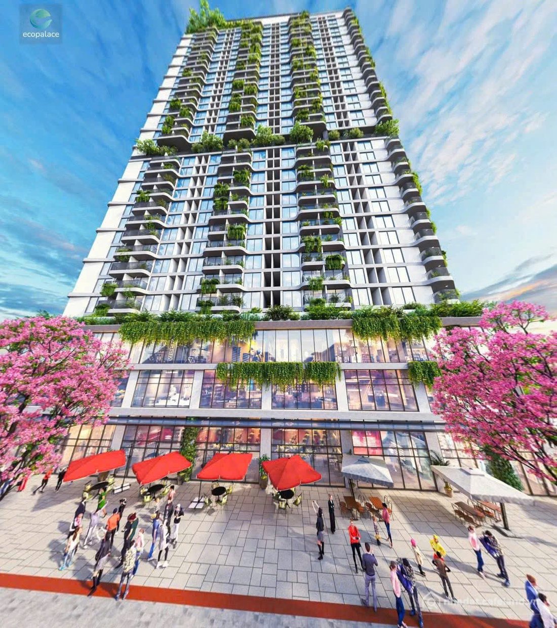 Bán căn hộ Mini, Dịch vụ: Shophouse khối đế tại chung cư Eco Palace - Tòa tháp 3